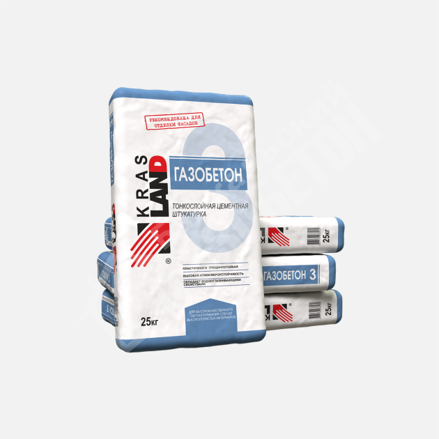 картинка Штукатурка наружная Газобетон-3 