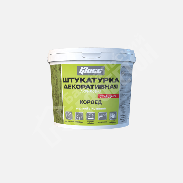 картинка Декоративная штукатурка Короед мелкий "Gloss", 25 кг 